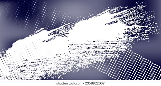 Pone el fondo de la textura de grunge del patrón de color blanco y azul a medio tono. Dibujos de arte pop estilo deporte ilustración vectorial