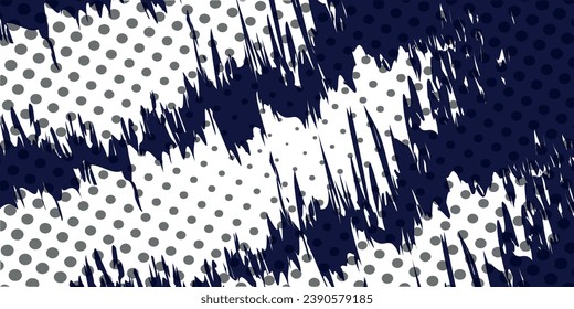 Dots halftone white and blue color pattern gradient grunge texture background.