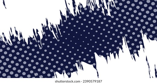 Pone el fondo de la textura de grunge del patrón de color blanco y azul a medio tono.