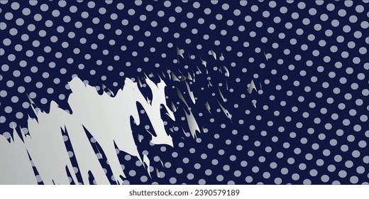 Dots halftone white and blue color pattern gradient grunge texture background.