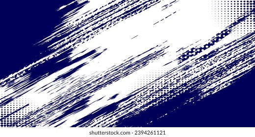 Dots halftone white and blue color pattern gradient grunge texture background. Dots pop art comics sport style vector dots halftone blue and white abstarct background vector illustration