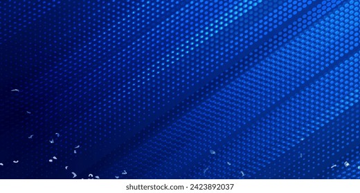 Dots halftone white and blue color pattern gradient grunge texture background. Dots pop art comics sport style vector illustration modern blue dots