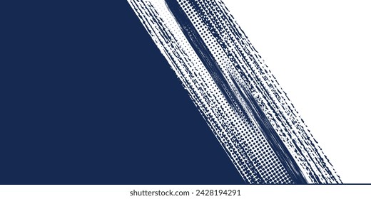Dots halftone white and blue color pattern gradient grunge texture background.