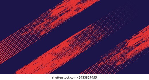 Dots halftone white and blue color pattern gradient grunge texture background. 