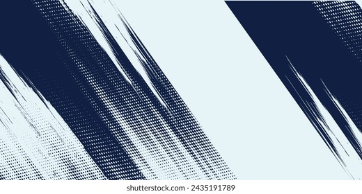 Dots halftone white and blue color pattern gradient grunge texture background.eps10