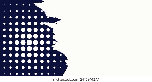 Dots halftone white and blue color pattern gradient grunge texture background. Dots pop art comics sport style vector illustration. EPS10