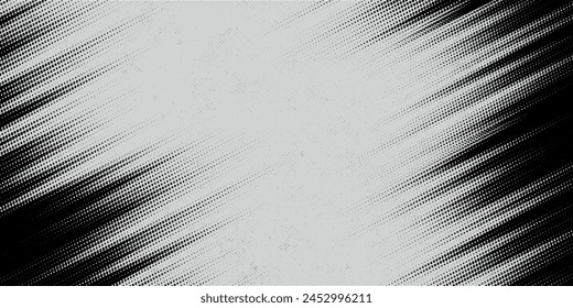 Fondo de textura grunge de degradado de patrón de color blanco y azul de semitono de puntos. Ilustración vectorial.eps 10.