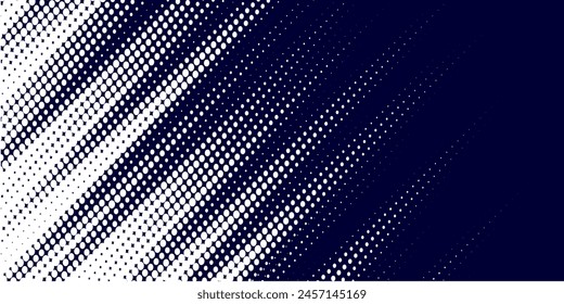 Dots halftone white and blue color pattern gradient grunge texture background. Dots pop art comics sport style vector illustration modern dots grunge