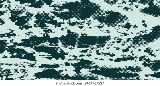 Dots halftone white and blue color pattern gradient grunge texture background. Dots pop art comics sport style vector illustration