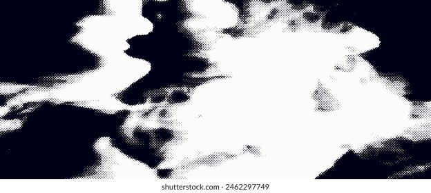 Fondo de textura de grunge degradado de patrón de color blanco y azul de semitono de puntos. Puntos pop art cómics estilo deportivo