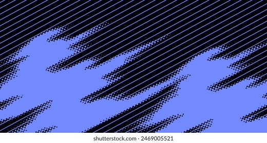 Dots halftone white and blue color pattern gradient grunge texture background. Dots pop art comics sport style vector illustration	
