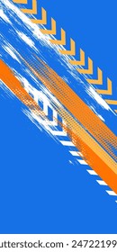 Dots halftone white and blue color pattern gradient grunge texture background. Dots pop art comics sport style vector illustration	

