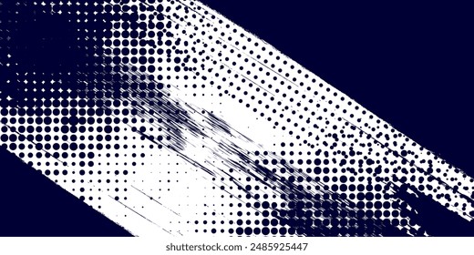 Dots halftone white blue color pattern gradient grunge texture background. Dots pop art comics sport style vector illustration.vector grunge white and blue