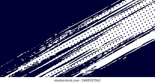 Dots halftone white and blue color pattern gradient grunge texture background. Dots pop art comics sport style vector illustration. modern grunge sport