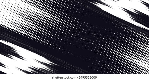 Dots halftone white and blue color pattern gradient grunge texture background. Dots pop art comics sport style vector illustration.