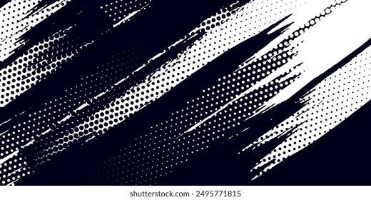 Dots halftone white and blue color pattern gradient grunge texture background
