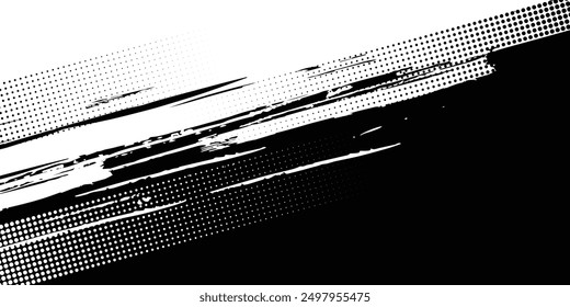 Dots halftone white and blue color pattern gradient grunge texture background.	