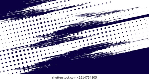 Pontos meio-tom branco e azul padrão de cor gradiente gradiente textura fundo. Pontos pop art quadrinhos estilo esporte azul moderno