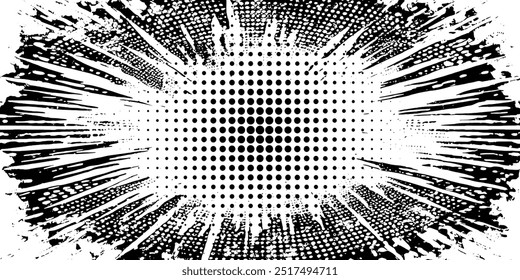 Dots halftone white and blue color pattern gradient grunge texture background. Dots pop art comics sport style vector illustration