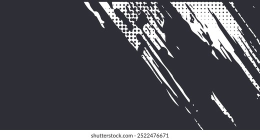Pontos meio-tom branco e azul padrão de cor gradiente gradiente textura fundo. ilustração vetorial.	
