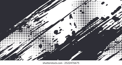 Dots halftone white and blue color pattern gradient grunge texture background. vector illustration.	