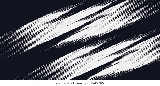 Dots halftone white and blue color pattern gradient grunge texture background. Dots pop art comics sport