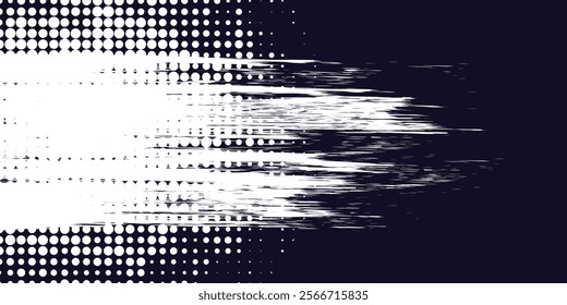 Dots halftone white and blue color pattern gradient grunge texture background. Dots pop art comics sport