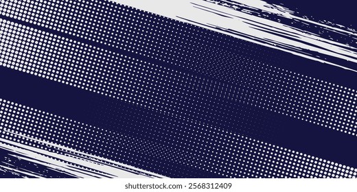 Dots halftone white and blue color pattern gradient grunge texture background. vector illustration eps10
