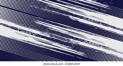Dots halftone white and blue color pattern gradient grunge texture background. vector illustration eps10