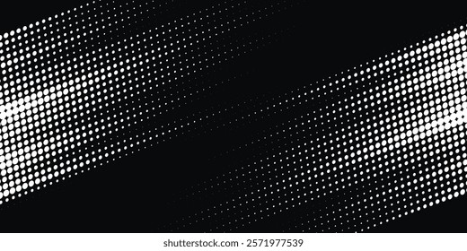 Dots halftone white and blue color pattern gradient grunge texture background. Dots pop art comics sport style vector illustration halftone. modern	
