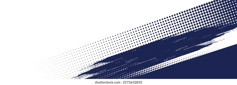 Dots halftone white and blue color pattern gradient grunge texture background. Dots pop art comics sport style vector	
