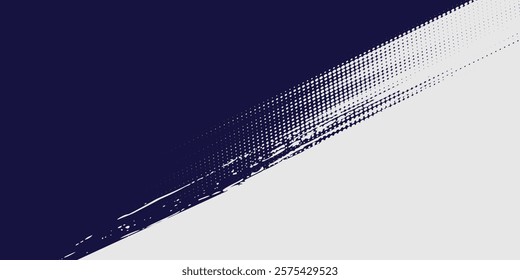 Dots halftone white and blue color pattern gradient grunge texture background.