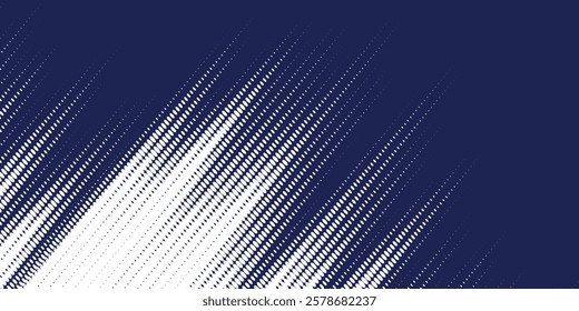 Dots halftone white  blue color pattern gradient grunge texture background. Dots pop art comics sport style vector illustration.
