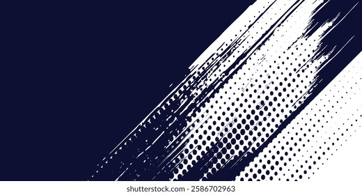 Dots halftone white  blue color pattern gradient grunge texture background. Dots pop art comics sport modern arts halftone