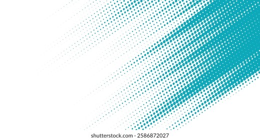 Dots halftone white and blue color pattern gradient grunge texture background. Dots pop art comics sport style vector illustration. vector grunge and dot. eps 10