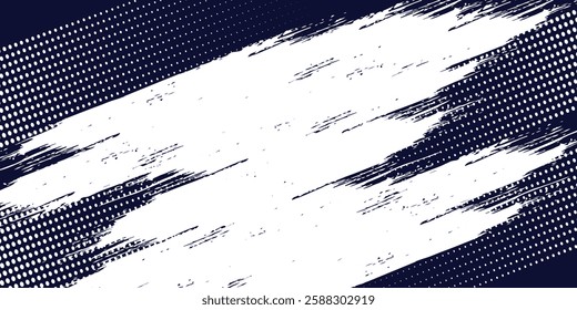 Dots halftone white and blue color pattern gradient grunge texture background