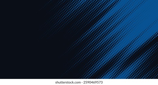 Dots halftone white and blue color pattern gradient grunge texture background. Dots pop art comics sport style vector illustration.