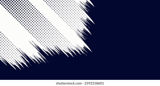 Dots halftone white and blue color pattern gradient grunge texture background. Dots pop art comics sport style. Eps10