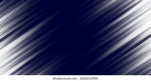 Dots halftone white and blue color pattern gradient grunge texture background. Dots pop art comics sport style vector illustration halftone. modern