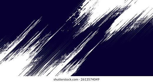 Dots halftone white and blue color pattern gradient grunge texture background. vector