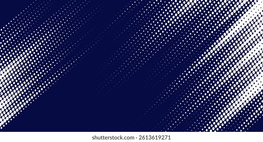 Dots halftone white and blue color pattern gradient grunge texture background. Dots pop art comics sport style vector illustration halftone. modern