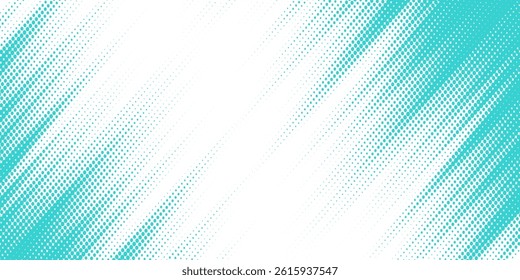 Dots halftone white and blue color pattern gradient grunge texture background. Dots pop art comics sport style vector illustration halftone. modern	
