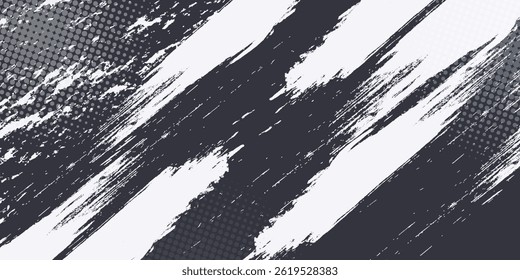 Dots halftone white and blue color pattern gradient grunge texture background. vector illustration.	