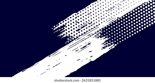 Dots halftone white and blue color pattern gradient grunge texture background. Dots pop art comics sport style modern vector illustration. eps 10