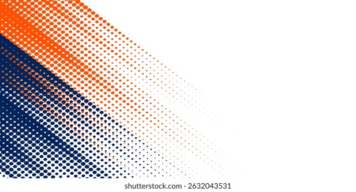 Dots halftone white and blue color pattern gradient grunge texture background. Dots pop art comics sport style vector illustration halftone. modern