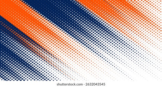 Dots halftone white and blue color pattern gradient grunge texture background. Dots pop art comics sport style vector illustration halftone. modern