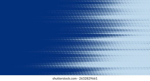 Punkte Halbton Weiß und Blau Muster Farbverlauf farbige Textur Hintergrund. Dots Pop Art Comics Sport Stil Vektorgrafik Halbton. modern	
