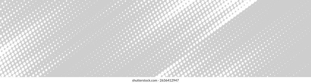 Dots halftone white and blue color pattern gradient grunge texture background. Dots pop art comics sport style vector illustration halftone. modern	
