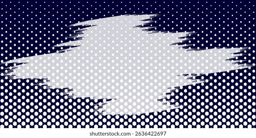 Dots halftone white and blue color pattern gradient grunge texture background. Dots pop art comics sport style vector illustration. eps 10