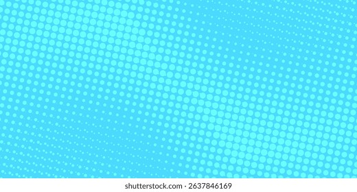 Dots halftone white blue color pattern gradient texture with technology digital background. Dots pop art comics with summer background.
